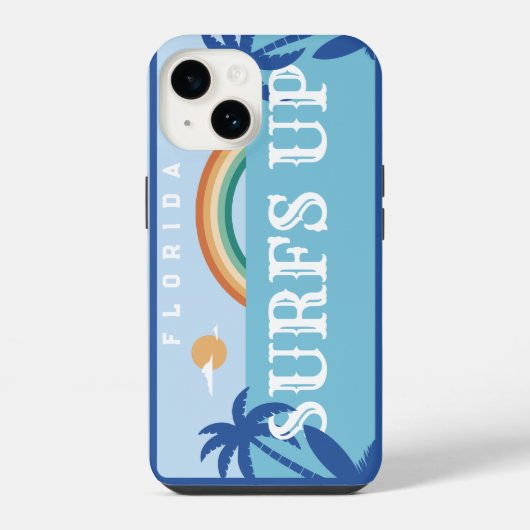Coque Pour iPhone 14 SURFS customisés EN HAUT FLORIDE (Verso)