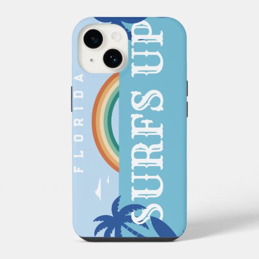 Coque Pour iPhone 14 SURFS customisés EN HAUT FLORIDE (Verso)