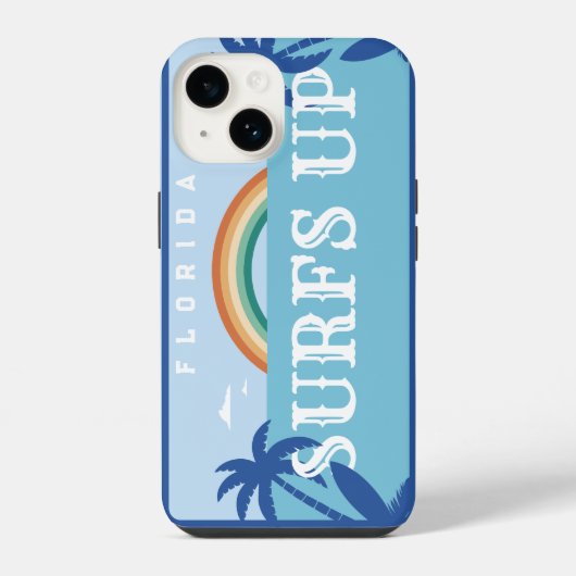 Coque Pour iPhone 14 SURFS customisés EN HAUT FLORIDE (Verso)