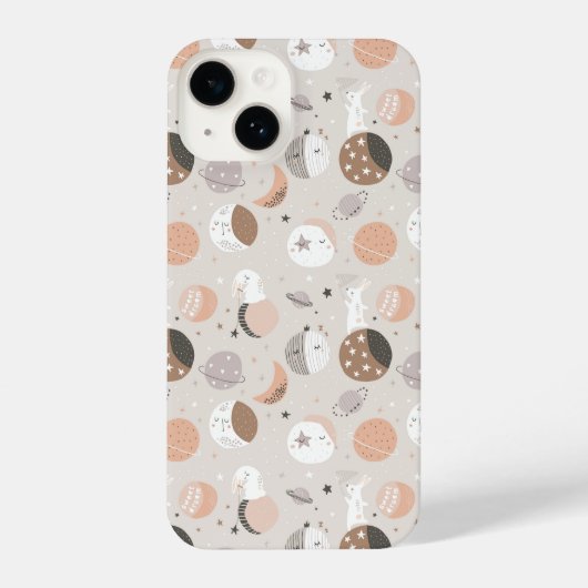 Coque Pour iPhone 14 Sweat Dream Bunnies Dans Motif spatial (Verso)