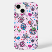 Coque Pour iPhone 14 Sweet Birdsong Floral rose coque iphone (Verso)