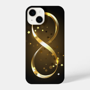 Coque Pour iPhone 14 Symbole d'infini doré