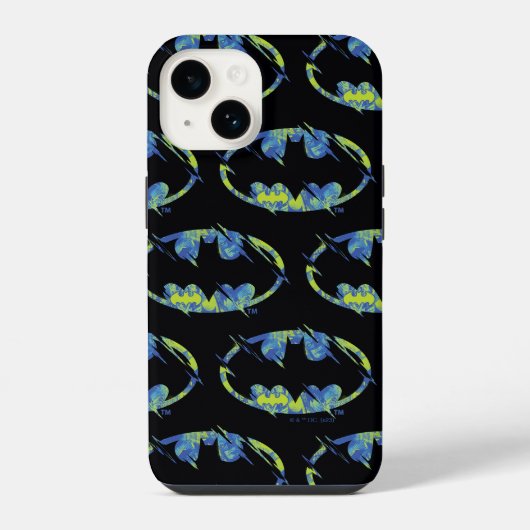 Coque Pour iPhone 14 Symbole électrique de Batman (Verso)