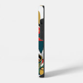 Coque Pour iPhone 14 Sympa Chat Lucky Manger Ramen Bowl Illustration (Côté gauche)