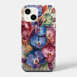 Coque Pour iPhone 14 Symphonie d'orchidées – Art floral vibrant aux cou