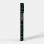 Coque Pour iPhone 14 Système numérique binaire vert (Côté droit)