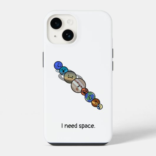 Coque Pour iPhone 14 Système solaire mignon (Verso)