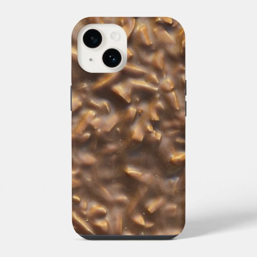 Coque Pour iPhone 14 Tablette de chocolat épais (Verso)