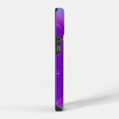 Coque Pour iPhone 14 TALISMAN MONOGRAMME BLEU Rose Fuchsia Violet (Côté droit)