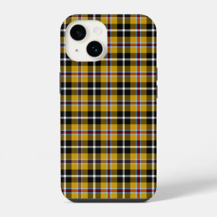 Coque Pour iPhone 14 Tartan national cornique jaune et noir