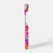 Coque Pour iPhone 14 teinture à cravate rose et violet (Côté gauche)