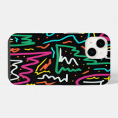 Coque Pour iPhone 14 Tête de contraste Gras Neon (Verso Horizontal)