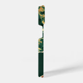 Coque Pour iPhone 14 Texture Abstraite en marbre vert (Côté droit)