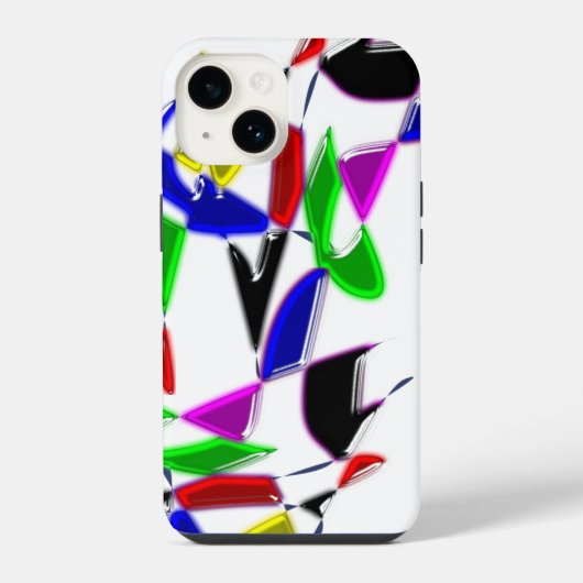 Coque Pour iPhone 14 Texture d'art moderne (Verso)
