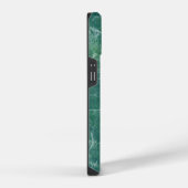 Coque Pour iPhone 14 Texture de marbre vert (Côté droit)
