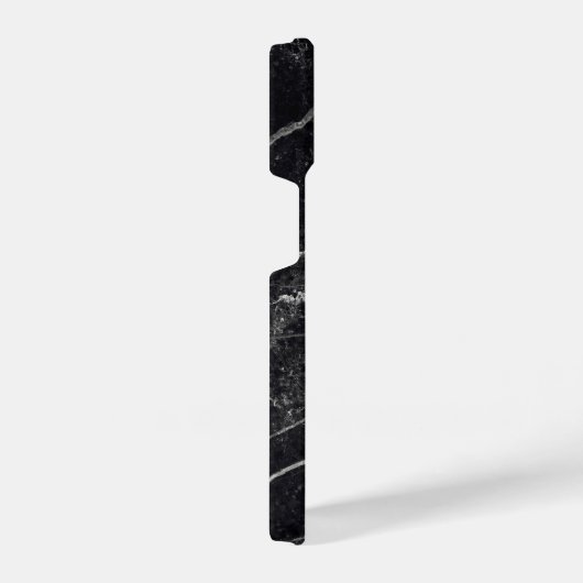 Coque Pour iPhone 14 Texture en marbre noir (Côté droit)