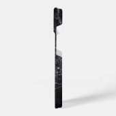 Coque Pour iPhone 14 Texture en marbre noir (Côté gauche)