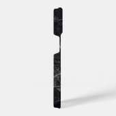 Coque Pour iPhone 14 Texture en marbre noir (Côté droit)