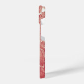 Coque Pour iPhone 14 Texture rose en marbre d'or (Côté gauche)