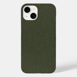 Coque Pour iPhone 14 Textured Moss Green iPhone 14 Coque - Personnalisa