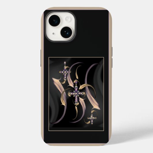 Coque Pour iPhone 14 'The Angelic Cross", Coque Apple iPhone 14 (Verso)