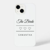 Coque Pour iPhone 14 The Bride Personalized Wedding Design (Verso)