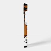 Coque Pour iPhone 14 Tigre, chat sauvage sur noir (Côté gauche)