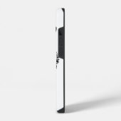 Coque Pour iPhone 14 Tigre Noir Blanc  (Côté gauche)