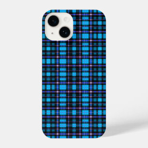 Coque Pour iPhone 14 Tissu vibrant à motif tartan carreauté