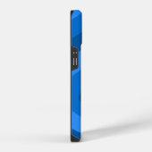 Coque Pour iPhone 14 tons bleu art abstrait (Côté droit)