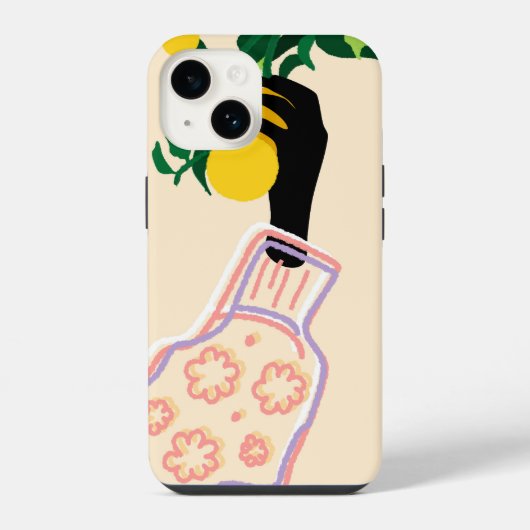 Coque Pour iPhone 14 Toucher de Citron (Verso)