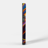 Coque Pour iPhone 14 Tourbillon Abstrait Flammes Bleu Rouge (Côté droit)