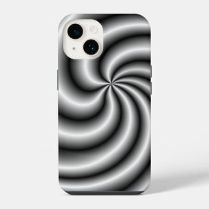 Coque Pour iPhone 14 Tourbillon en Acier Inoxydable