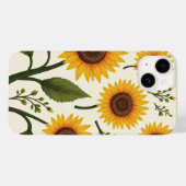 Coque Pour iPhone 14 tournesol iPhone 14 Coque (Verso (horizontal))