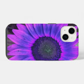 Coque Pour iPhone 14 Tournesol rose et violet  (Verso Horizontal)