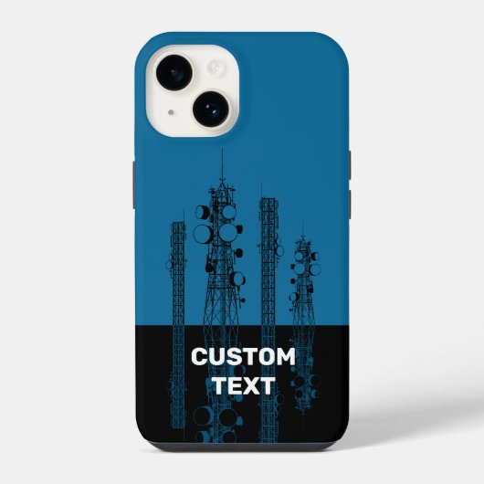 Coque Pour iPhone 14 Tours de communication (Verso)