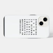 Coque Pour iPhone 14 Tout Ce Que J'Aime (Verso Horizontal)