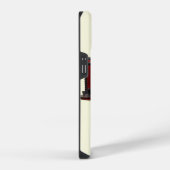 Coque Pour iPhone 14 Train Bleu Et Rouge (Côté droit)
