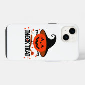 Coque Pour iPhone 14 Treck Trat Citrouille Sourire (Verso Horizontal)