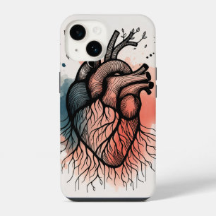 Coque Pour iPhone 14 Tree Root Heart – Ligne Artistique et Emouvante