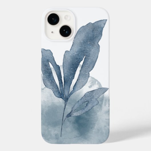 Coque Pour iPhone 14 Tri Blue Leaf iPhone / coque ipad (Verso)