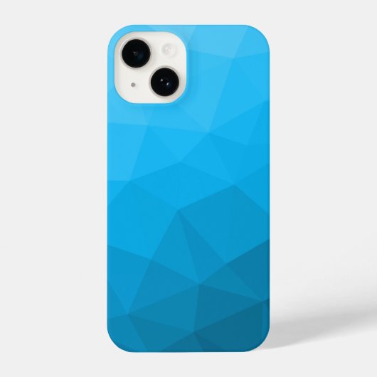 Coque Pour iPhone 14 Triangle motif de maillage géométrique dégradé cya (Verso)
