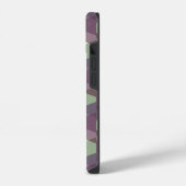 Coque Pour iPhone 14 Triangles mauve et vert (Côté gauche)