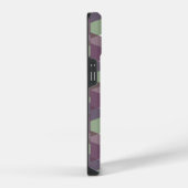 Coque Pour iPhone 14 Triangles mauve et vert (Côté droit)