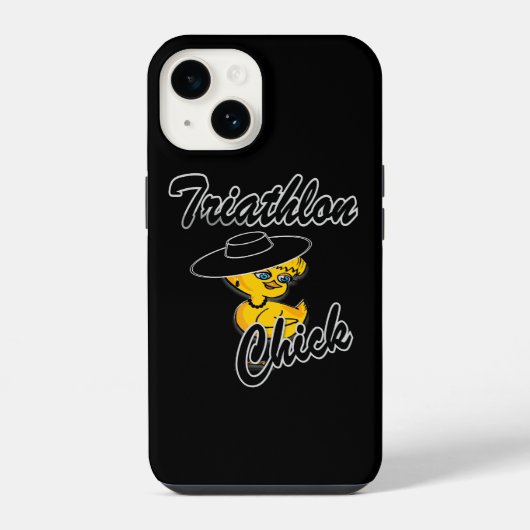 Coque Pour iPhone 14 Triathlon Chick #4 (Verso)