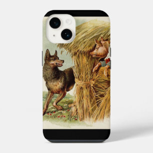Coque Pour iPhone 14 Trois Petits Cochons Grand Méchant Loup, Conte de