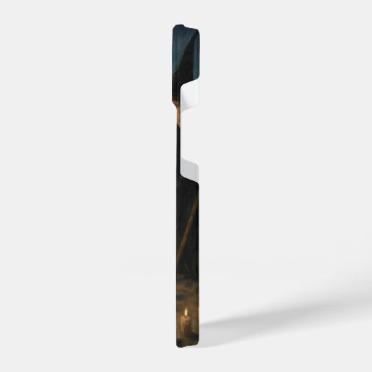 Coque Pour iPhone 14 Trois Sorcières Brew Cauldron Pleine lune Beach (Côté gauche)