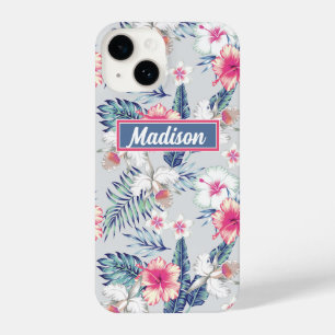 Coque Pour iPhone 14 Tropical Orchid Floral