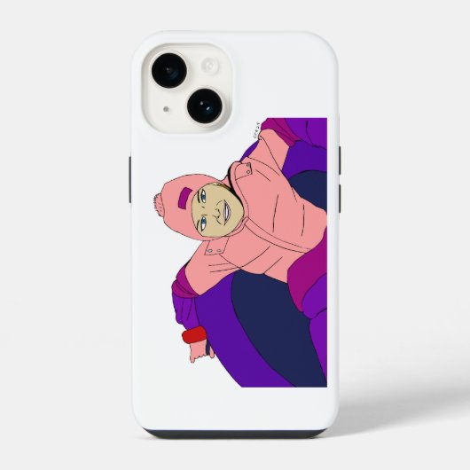 Coque Pour iPhone 14 Tubes à neige pour fille (Verso)