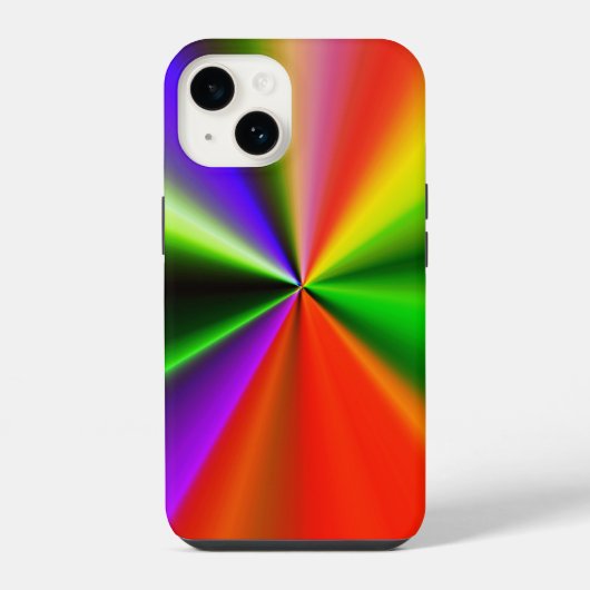 Coque Pour iPhone 14 Tunnel Technicolor (Verso)